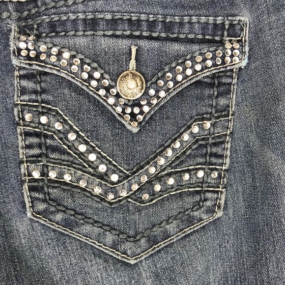 (SOLD)Nine West Boot Cut Jeans sz 12 Mid Rise - Picture 6 of 11